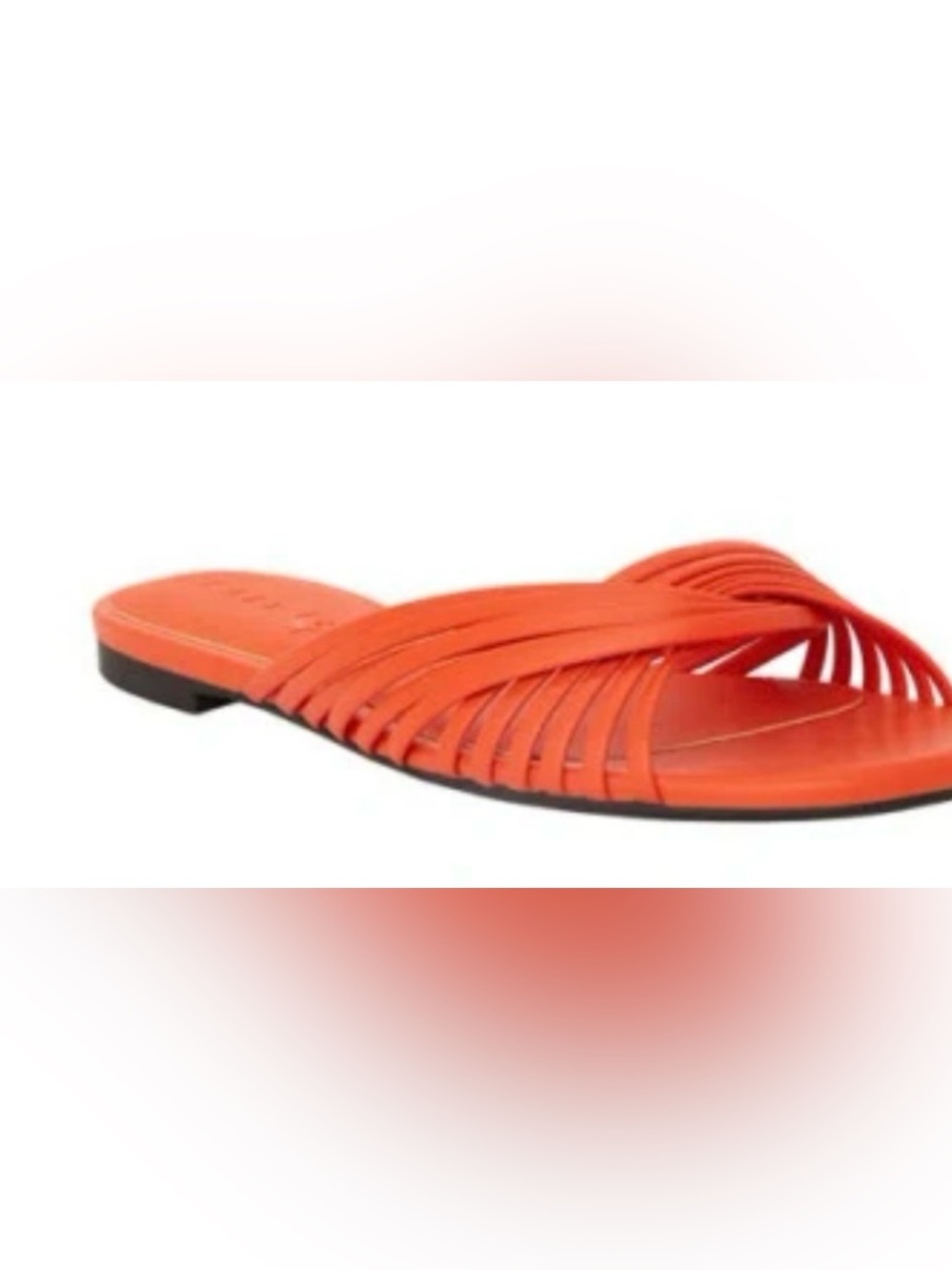 Katy Perry Haylie
Intertwined Slide Sandals in a vibrant orange flame